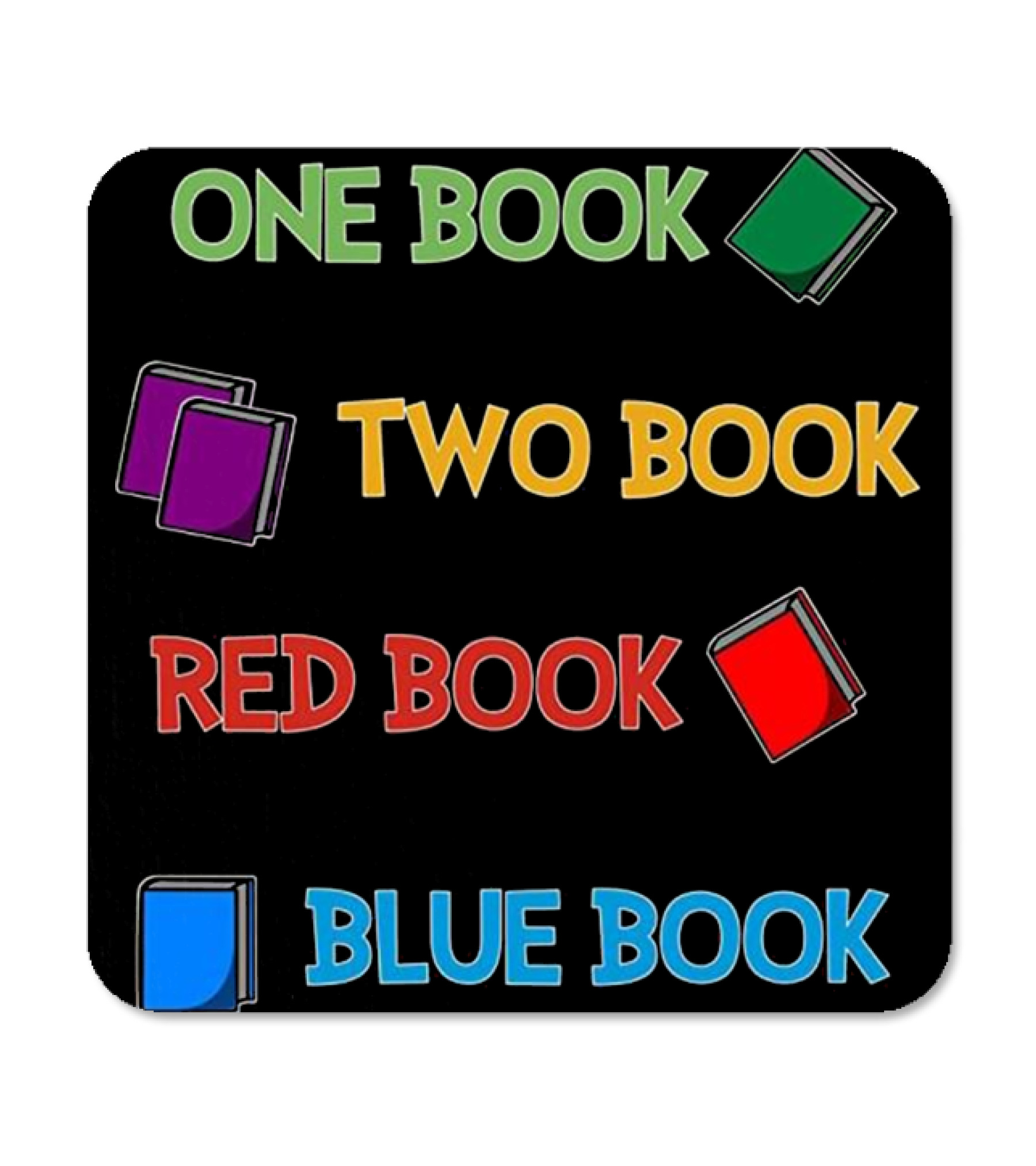 Reading One Book Two Book Red Coaster