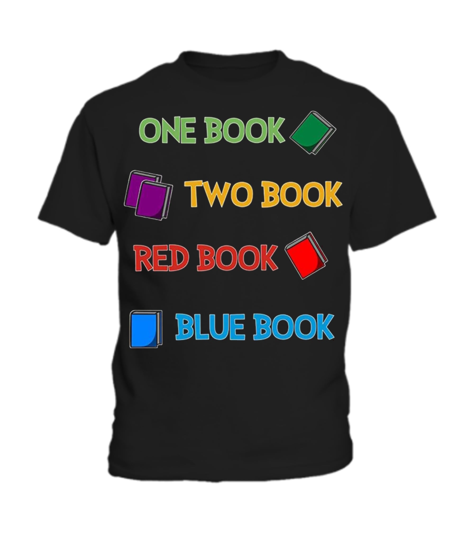 Reading One Book Two Book Red Toddler T-Shirt Reading One Book Two Book Red Toddler T-Shirt