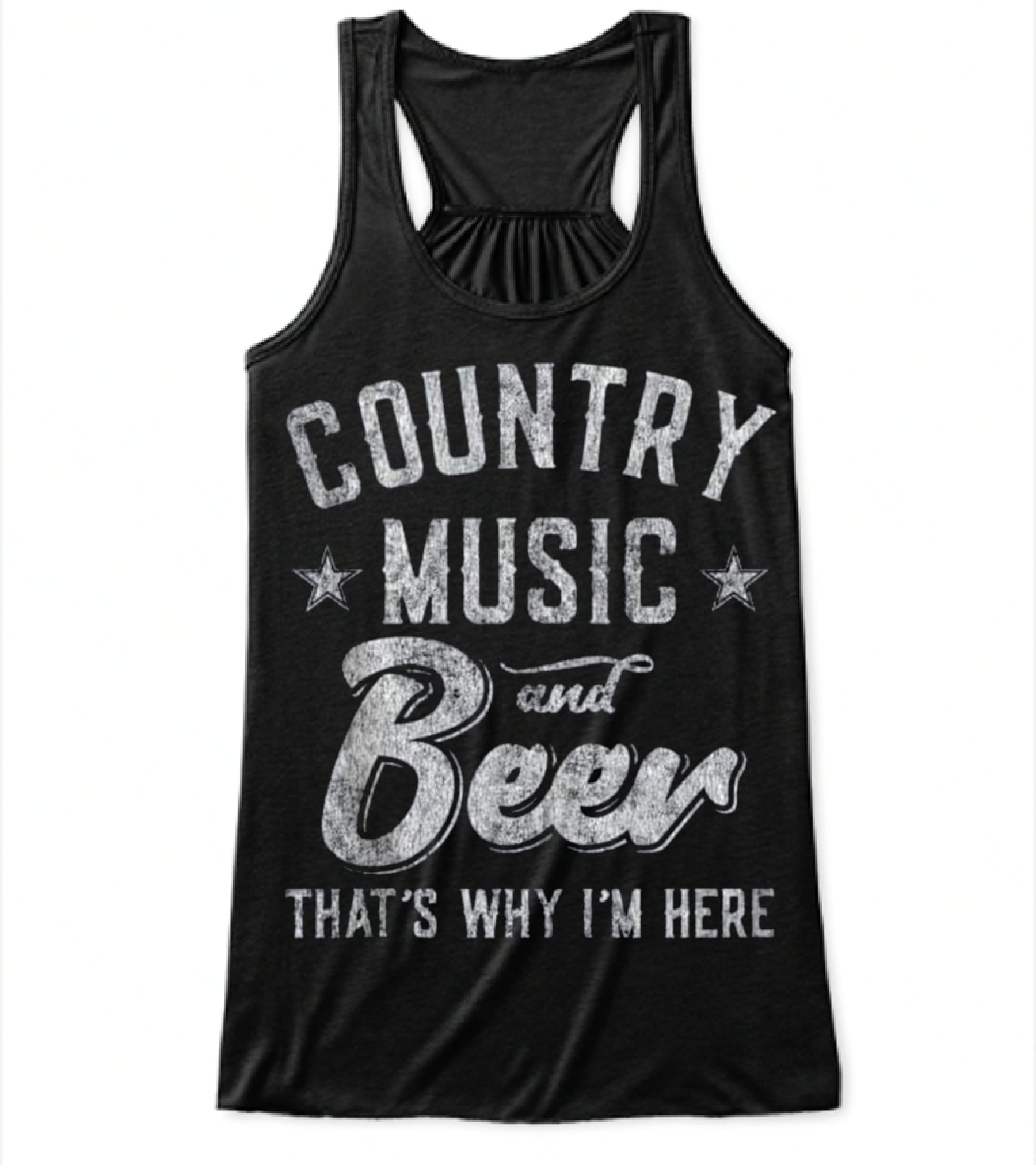 Country Music and Beer That's Why I'm H_1 Flowy Tank Top Country Music and Beer That's Why I'm H_1 Flowy Tank Top