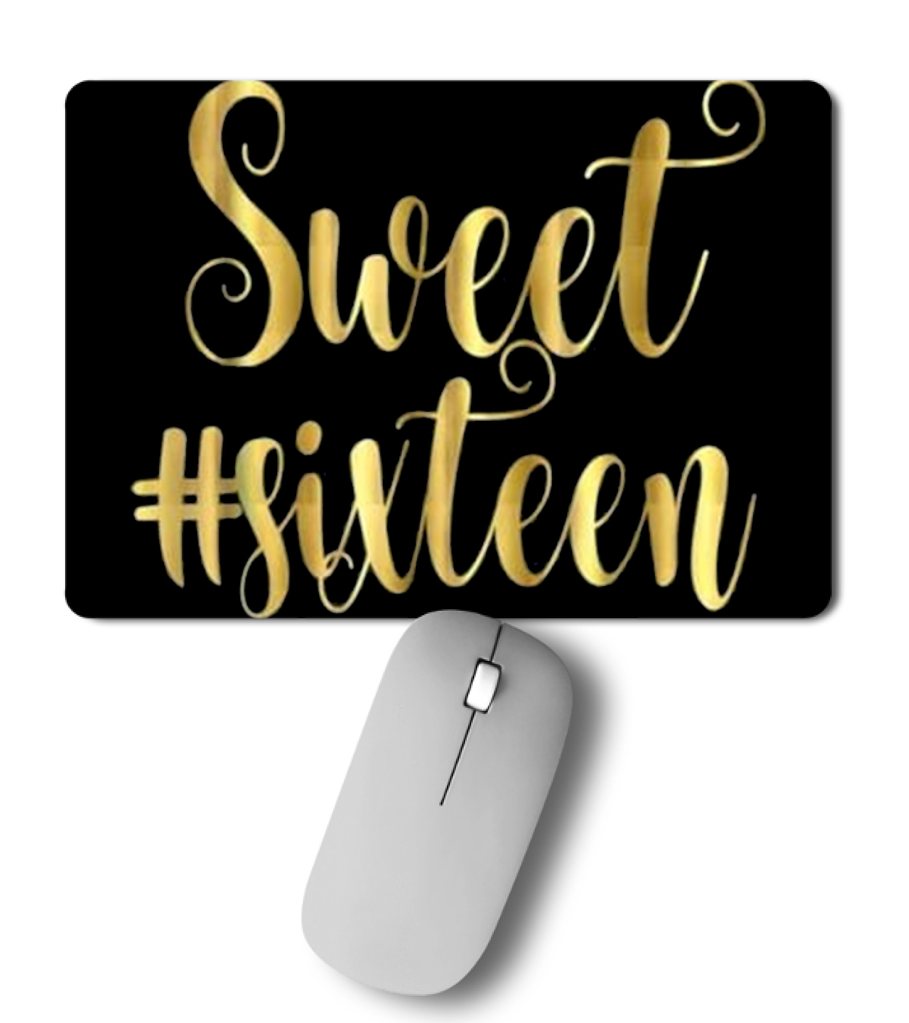 16th Birthday Gift Hashtag Mousepad