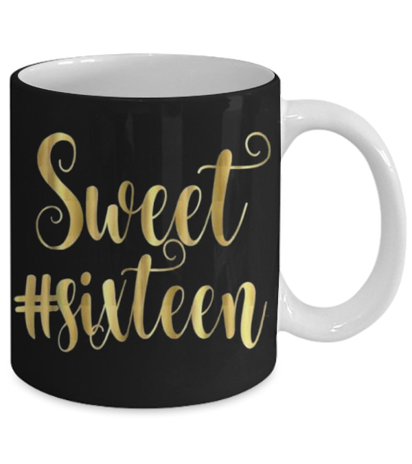 16th Birthday Gift Hashtag Mug 16th Birthday Gift Hashtag Mug