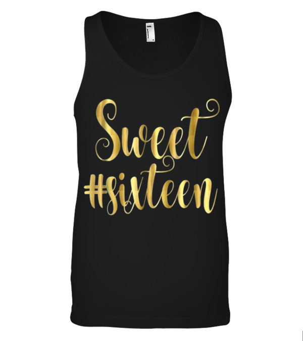 16th Birthday Gift Hashtag Tank Top 16th Birthday Gift Hashtag Tank Top
