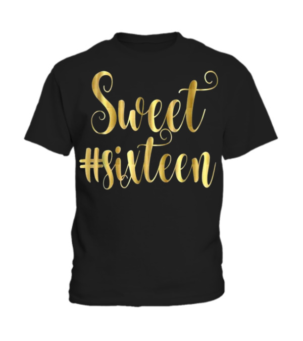 16th Birthday Gift Hashtag Toddler T-Shirt 16th Birthday Gift Hashtag Toddler T-Shirt