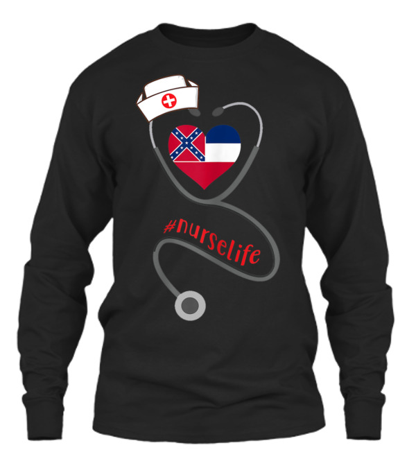 Womens Nurse Heart Mississippi #nurse Unisex Long Sleeve Womens Nurse Heart Mississippi #nurse Unisex Long Sleeve