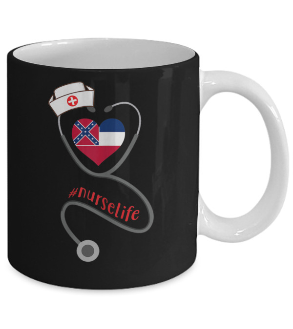 Womens Nurse Heart Mississippi #nurse Mug Womens Nurse Heart Mississippi #nurse Mug