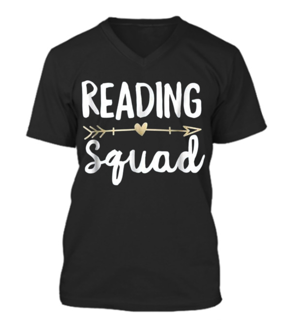 Reading Squad Teacher Appreciation G V-Neck Unisex T-Shirt Reading Squad Teacher Appreciation G V-Neck Unisex T-Shirt