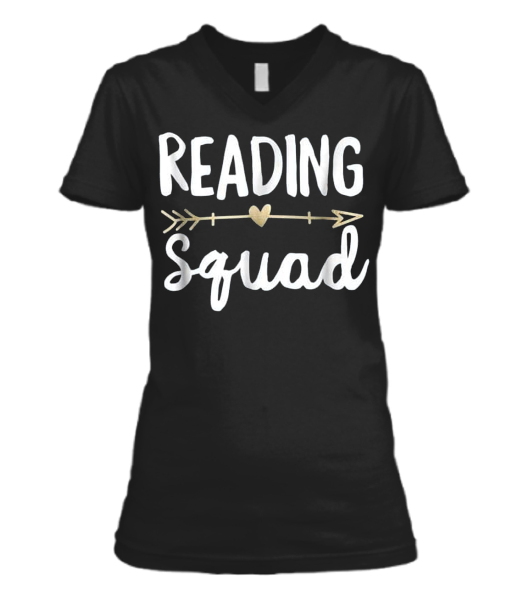 Reading Squad Teacher Appreciation G V-Neck Womens T-Shirt