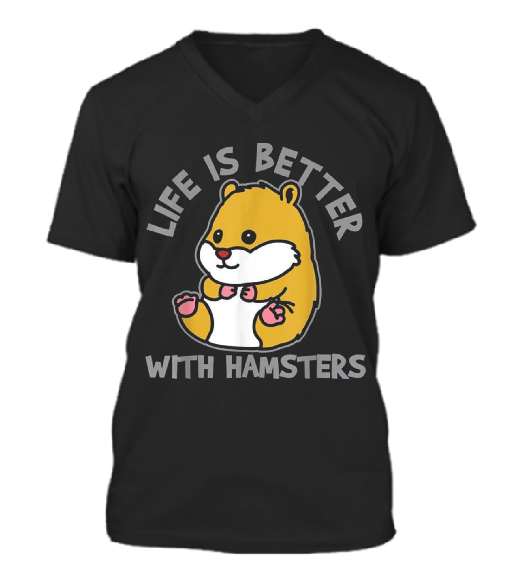 Hamster T Shirt Hamster Lover Gift V-Neck Unisex T-Shirt