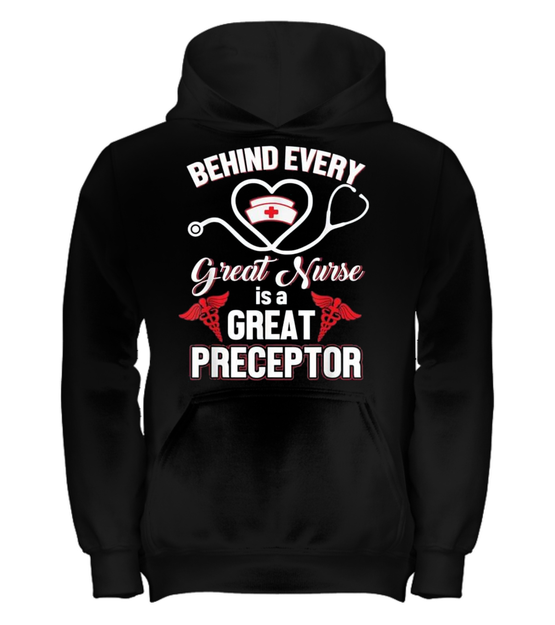 Behind Every Great Nurse Is A Gre Kids Hoodie