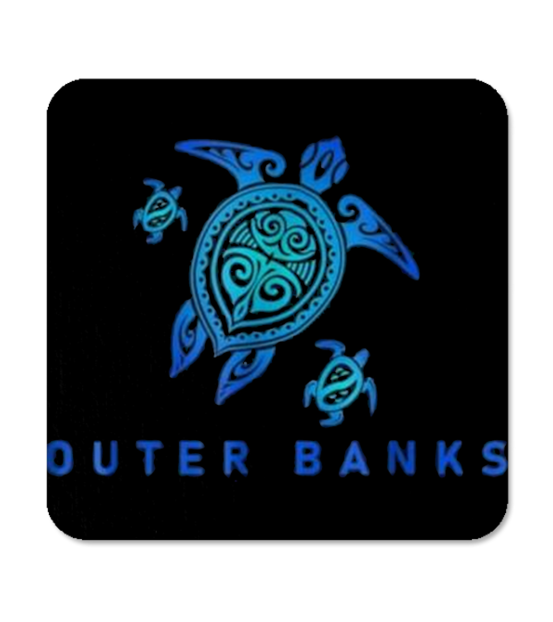 Outer Banks North Carolina Sea Blue Coaster