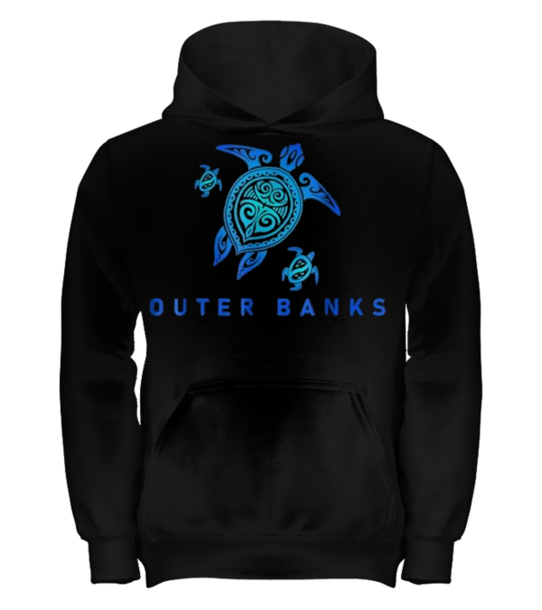 Outer Banks North Carolina Sea Blue Kids Hoodie