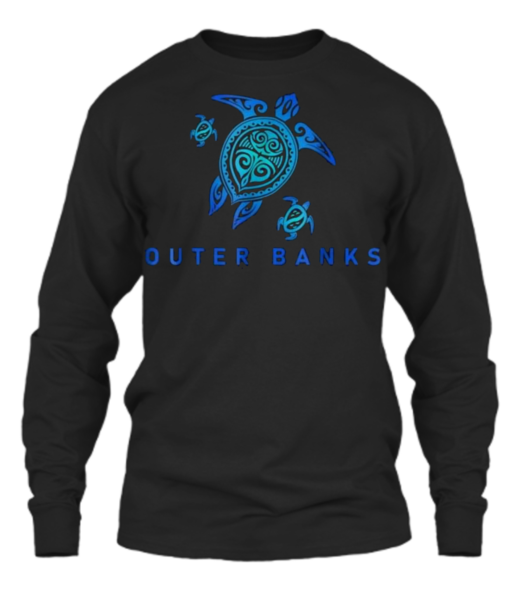 Outer Banks North Carolina Sea Blue Unisex Long Sleeve