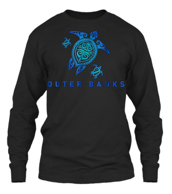 Outer Banks North Carolina Sea Blue Unisex Long Sleeve Outer Banks North Carolina Sea Blue Unisex Long Sleeve