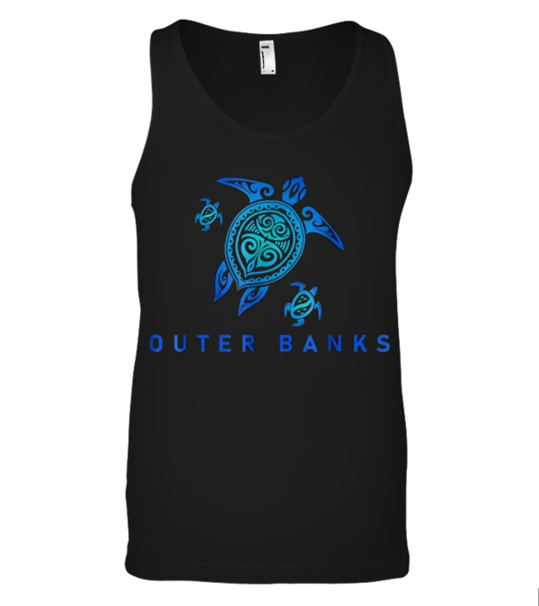Outer Banks North Carolina Sea Blue Tank Top