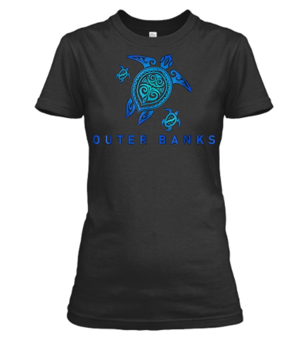 Outer Banks North Carolina Sea Blue Womens T-Shirt Outer Banks North Carolina Sea Blue Womens T-Shirt