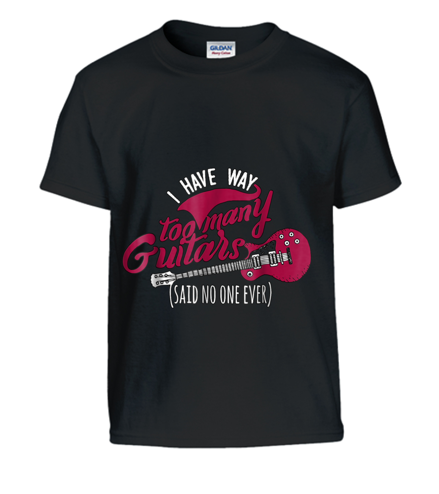 Funny Guitarist T , I Have Way Too Many Kids T-Shirt