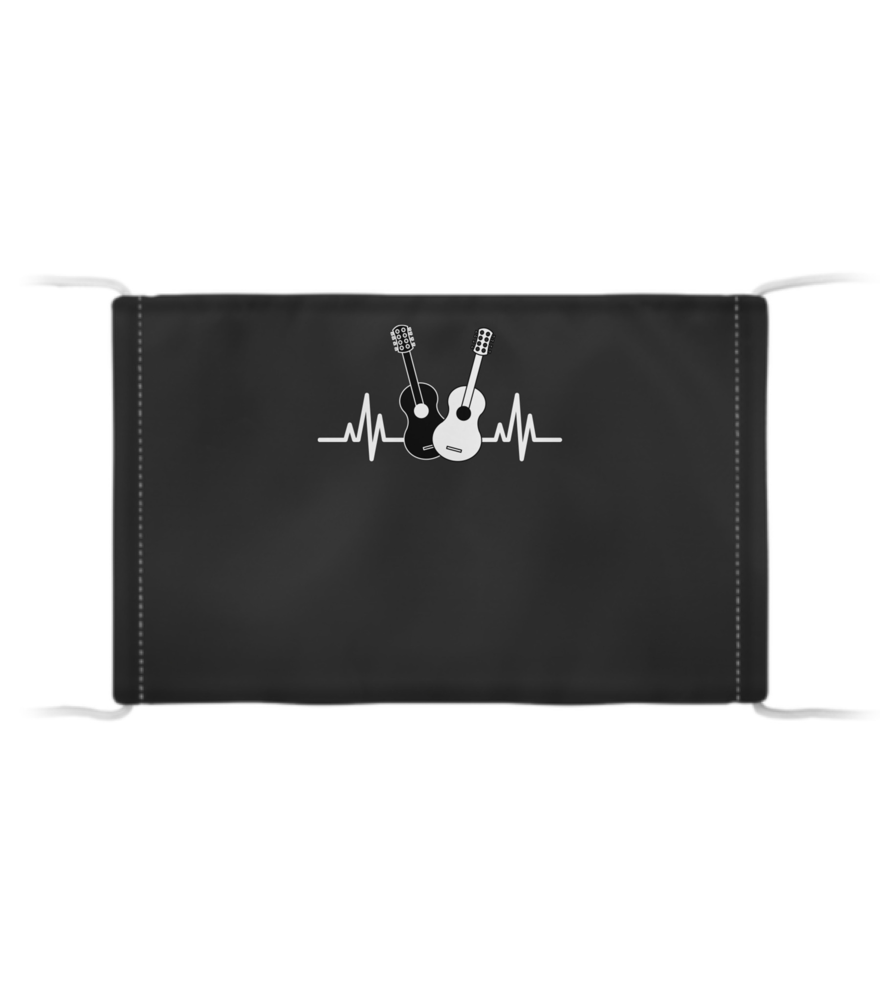 Acoustic Guitar Heartbeat...Cloth Face Mask 