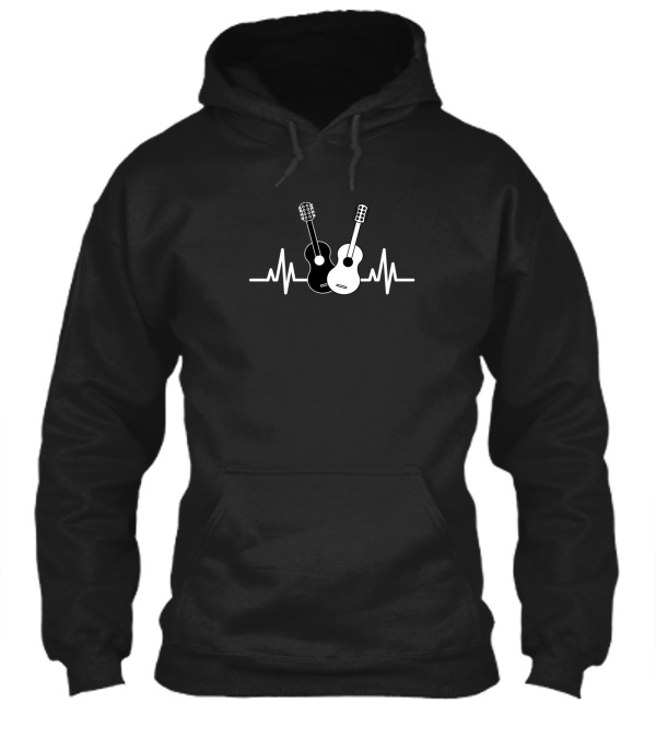 Acoustic Guitar Heartbeat Musician Hoodie Acoustic Guitar Heartbeat Musician Hoodie