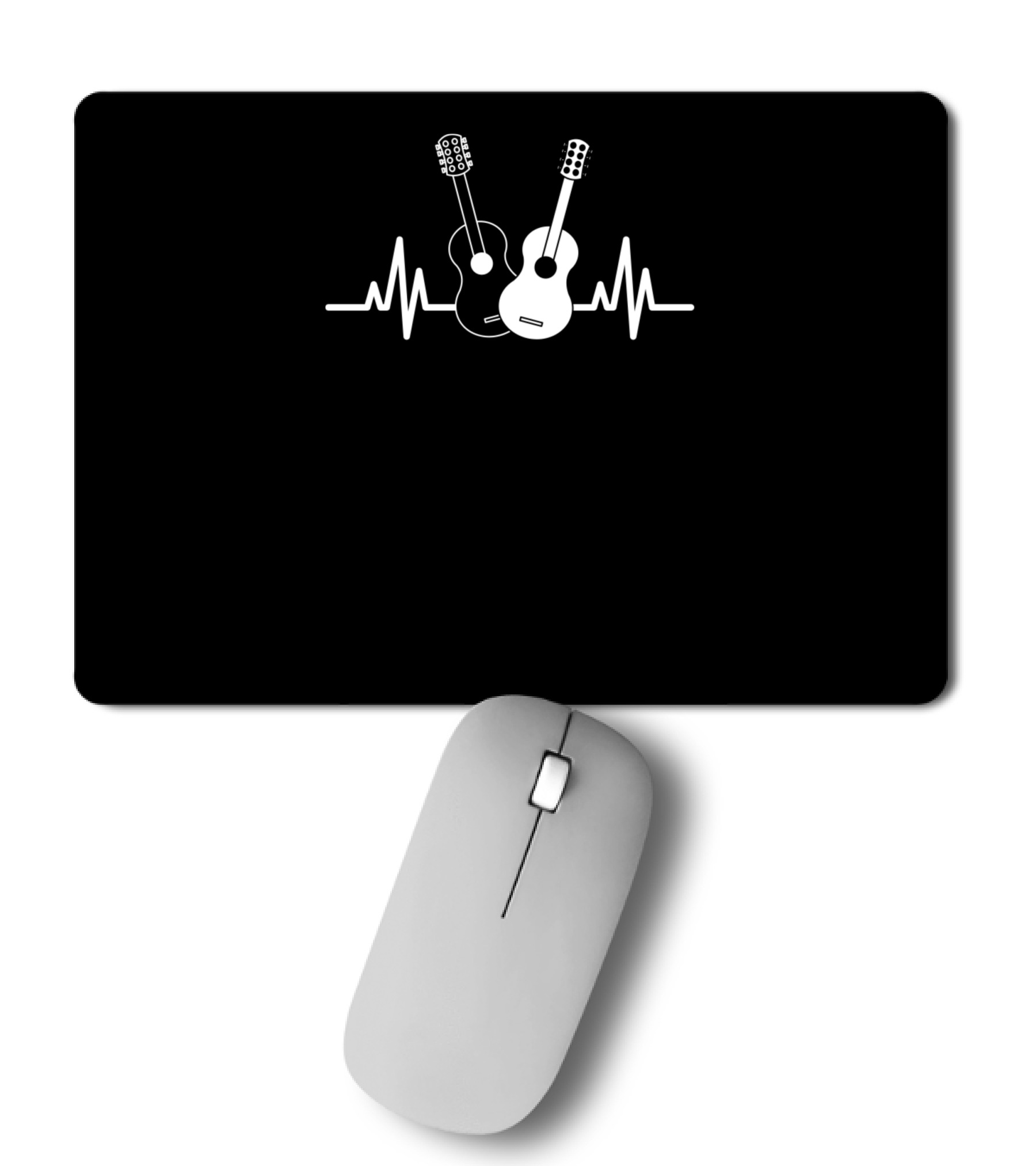 Acoustic Guitar Heartbeat Musician Mousepad