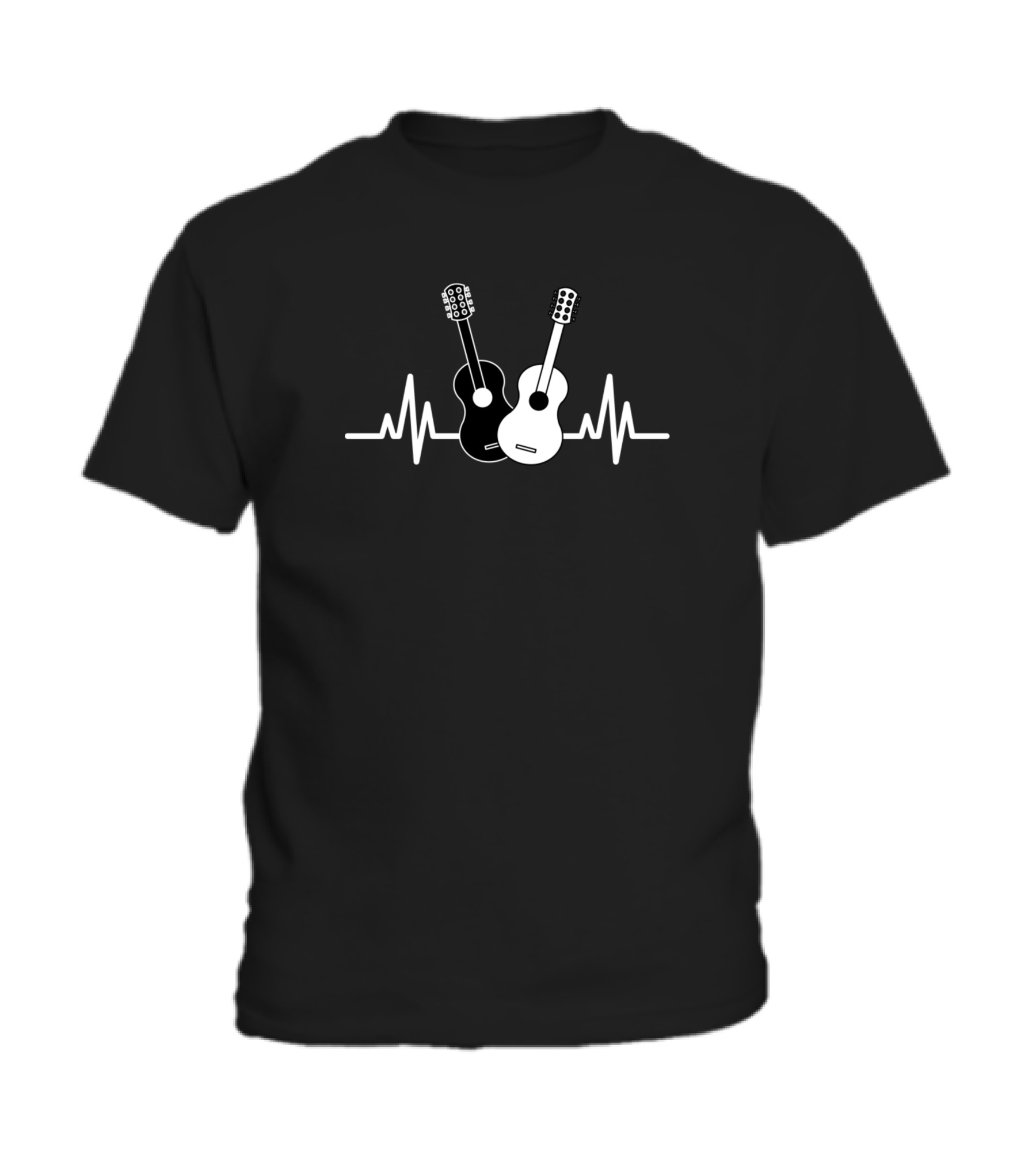 Acoustic Guitar Heartbeat Musician Toddler T-Shirt