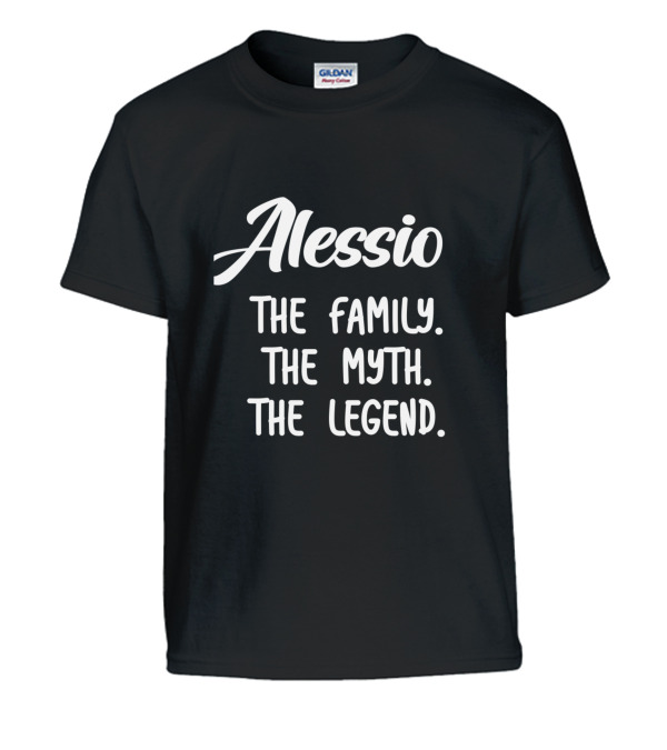 Alessio The Family The Myth The Legend Kids T-Shirt Alessio The Family The Myth The Legend Kids T-Shirt