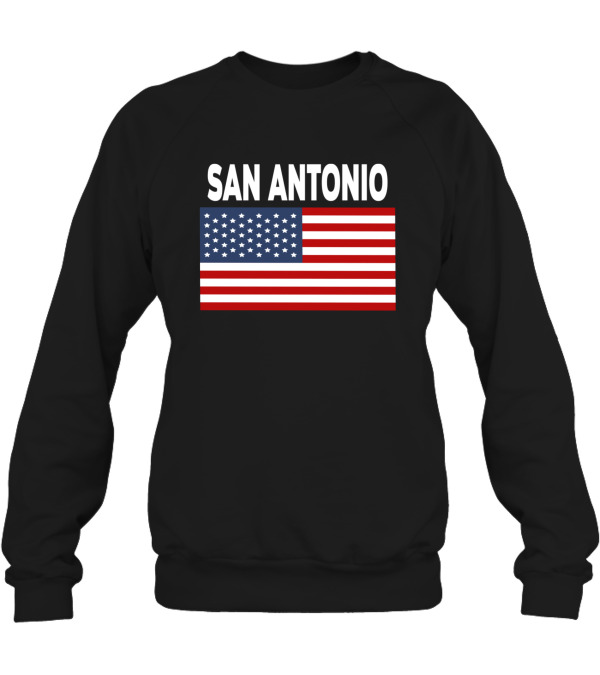 America Flag Basic San Antonio Crewneck Sweatshirt America Flag Basic San Antonio Crewneck Sweatshirt