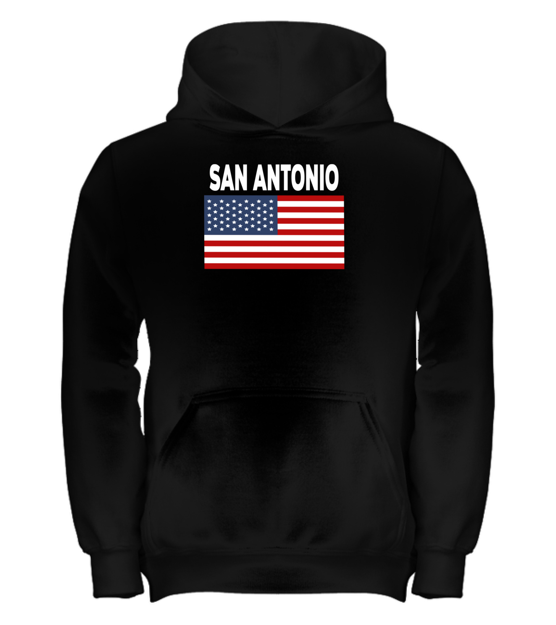 America Flag Basic San Antonio Kids Hoodie