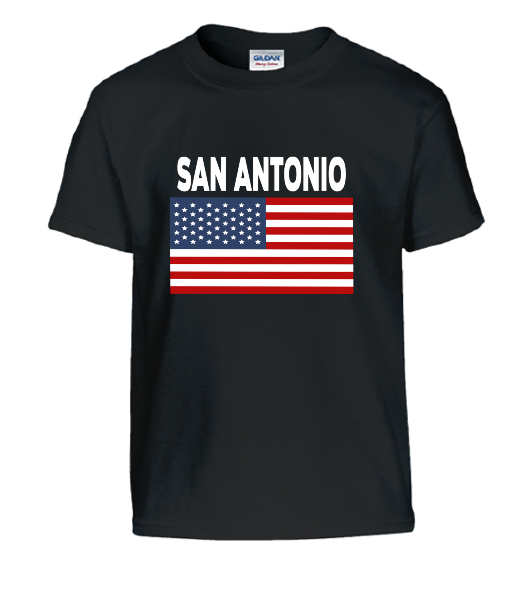 America Flag Basic San Antonio Kids T-Shirt