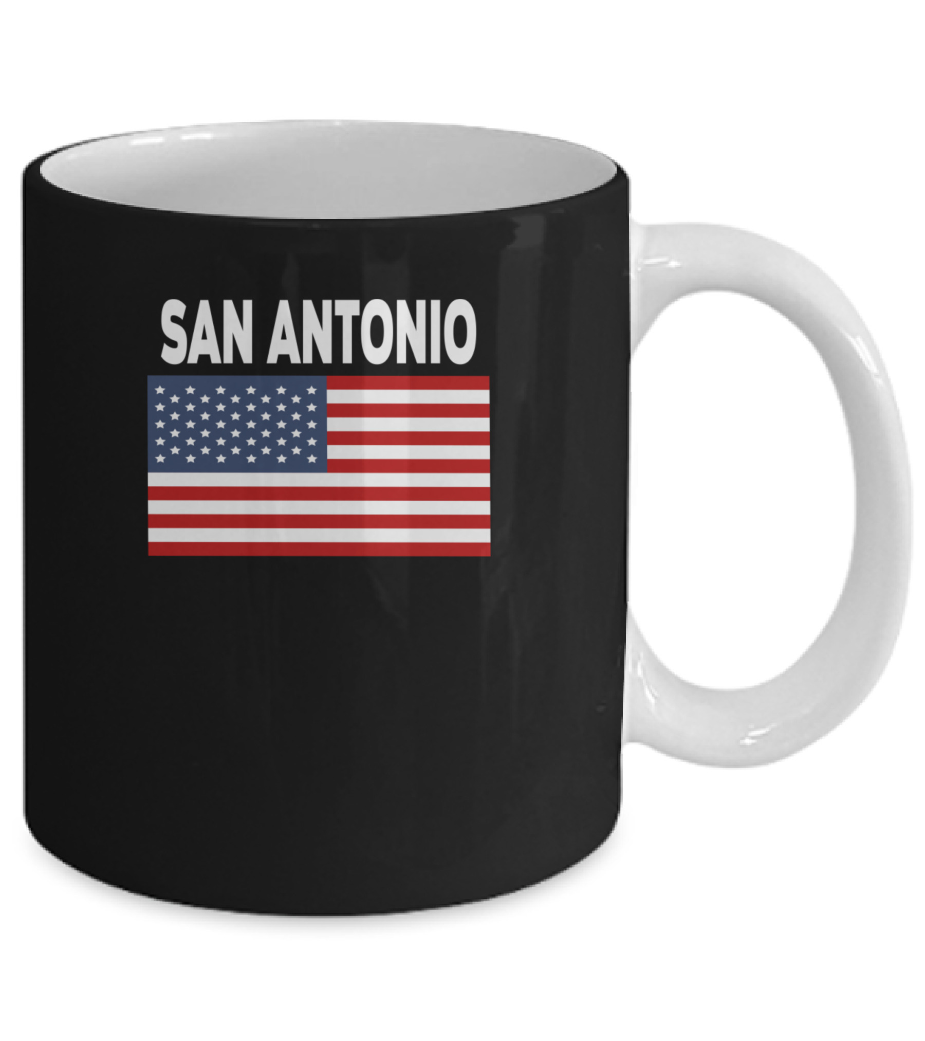 America Flag Basic San Antonio Mug