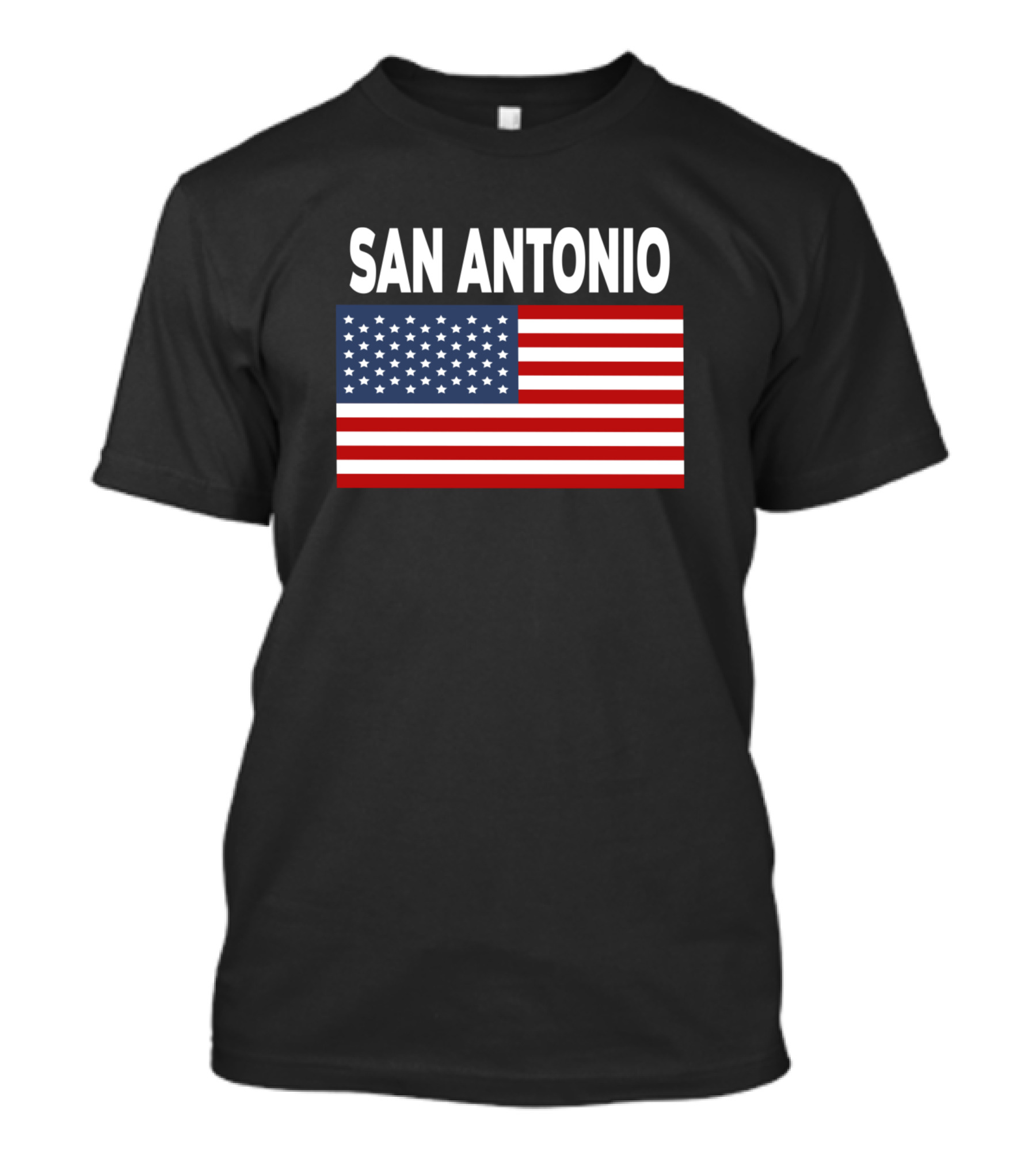 America Flag Basic San Antonio T-Shirt