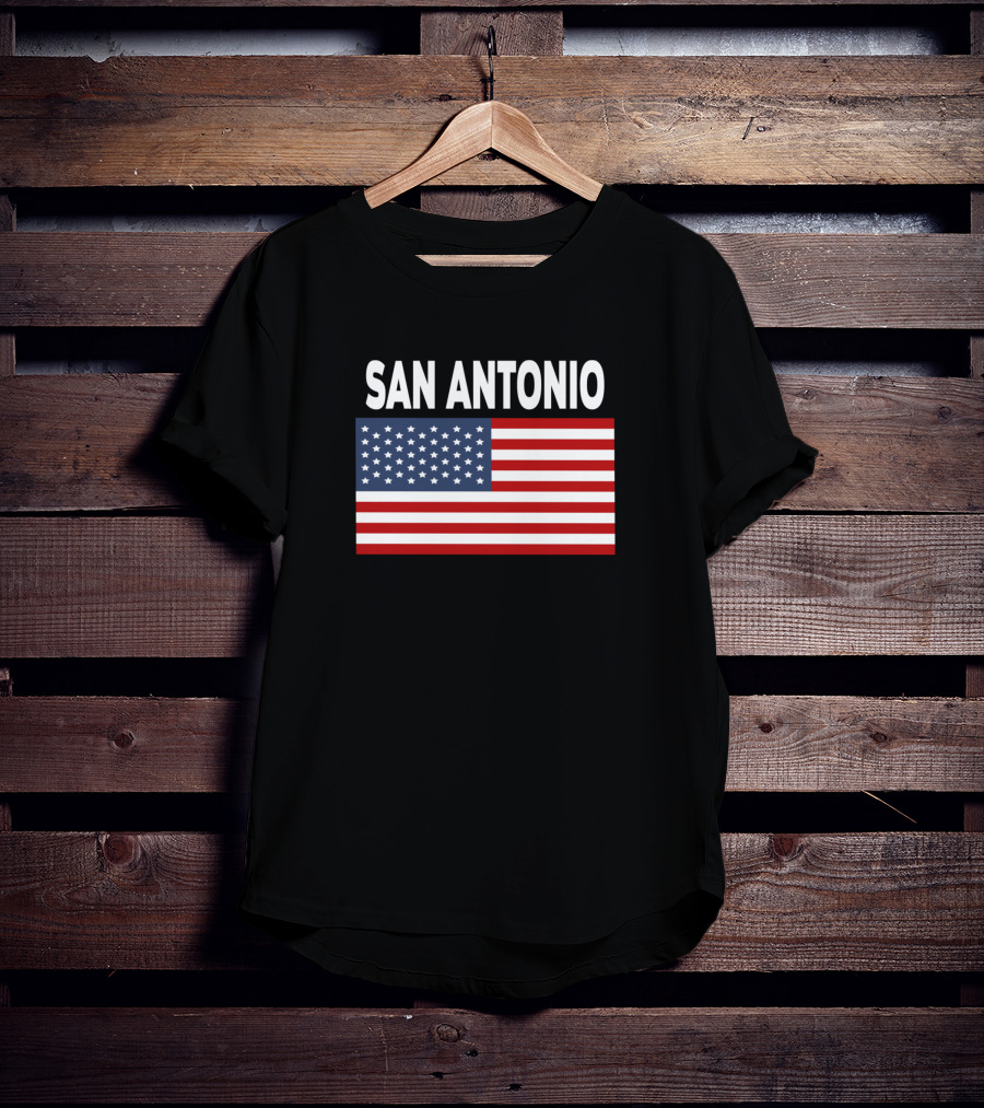 America Flag Basic San Antonio T-Shirt
