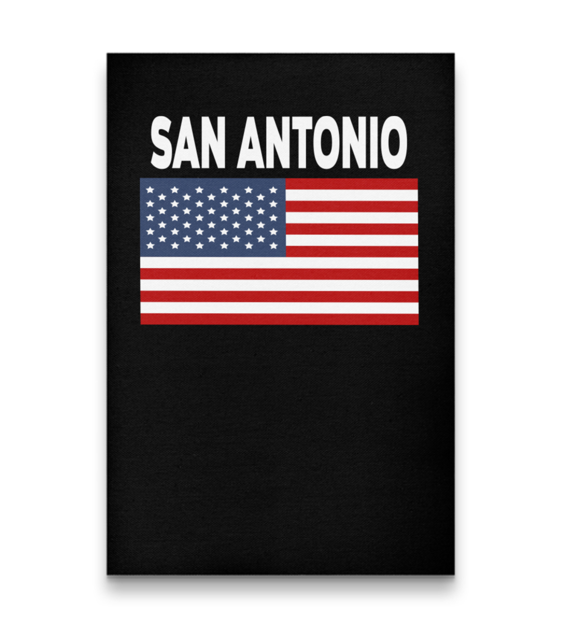 America Flag Basic San Antonio Vertical Poster 24"x36"