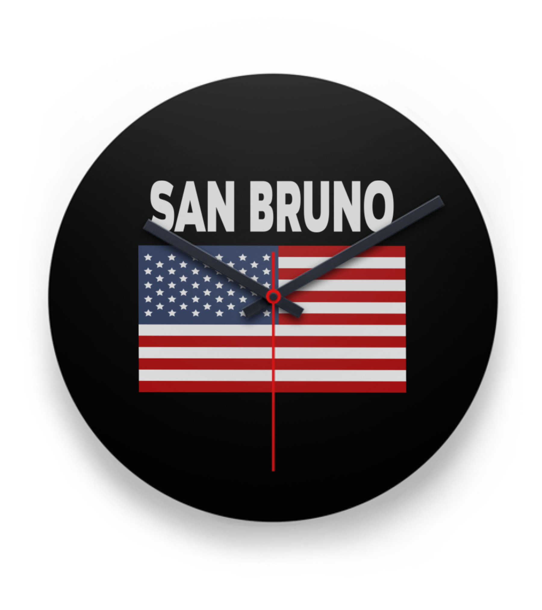 America Flag Basic San Bruno Clock America Flag Basic San Bruno Clock