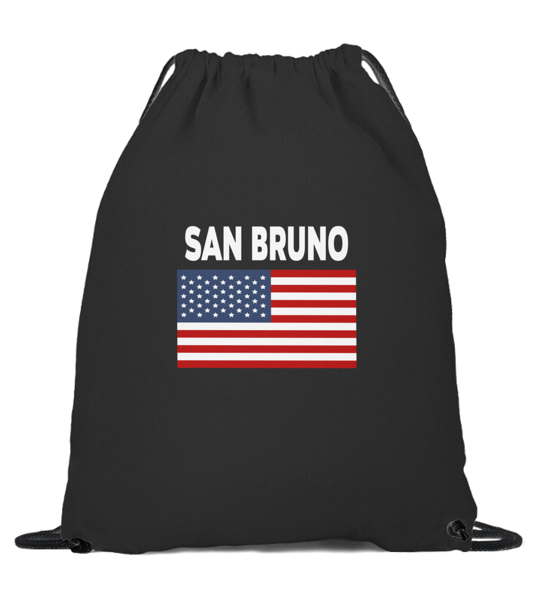 America Flag Basic San Bruno Drawstring Bag