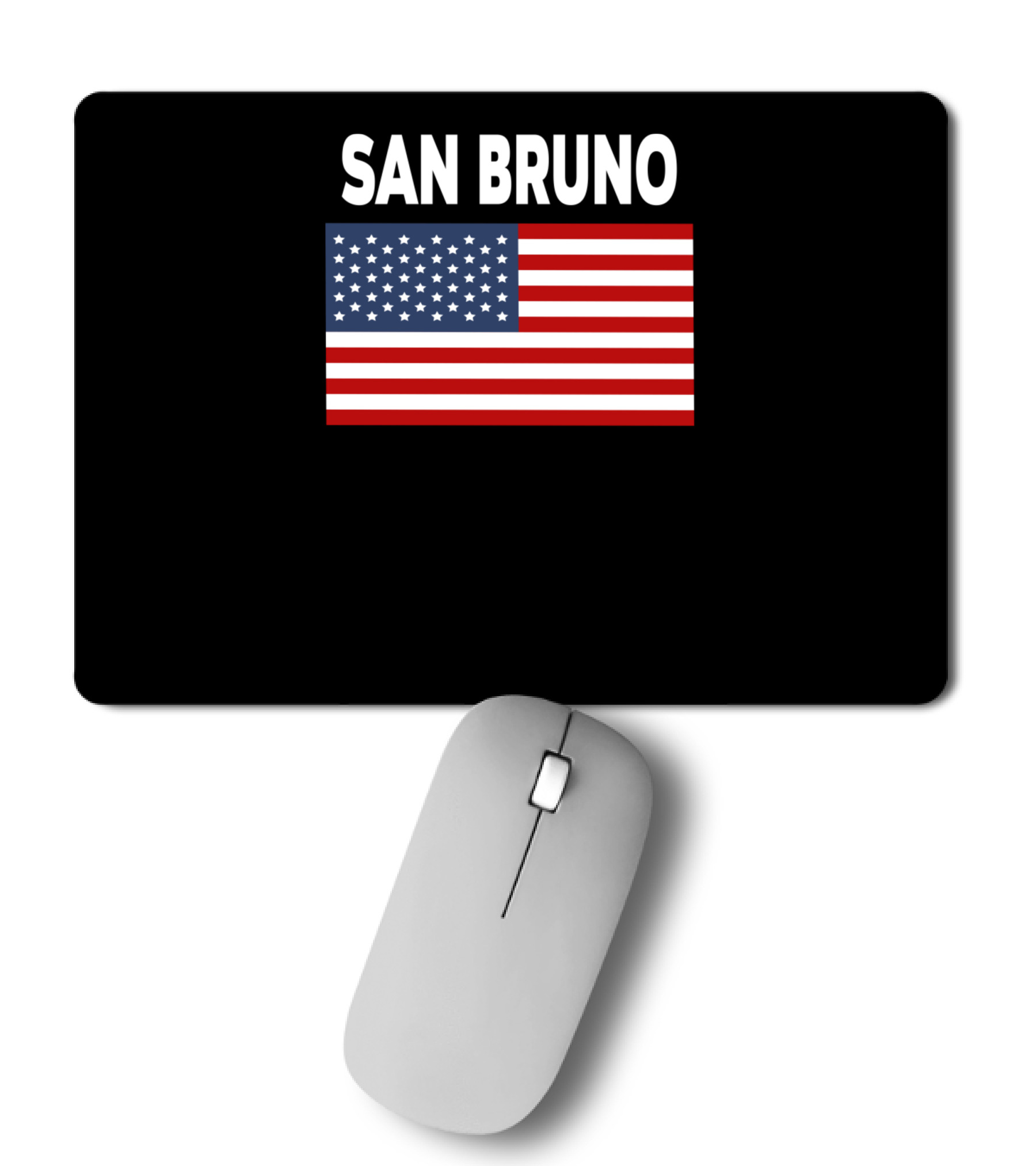America Flag Basic San Bruno Mousepad