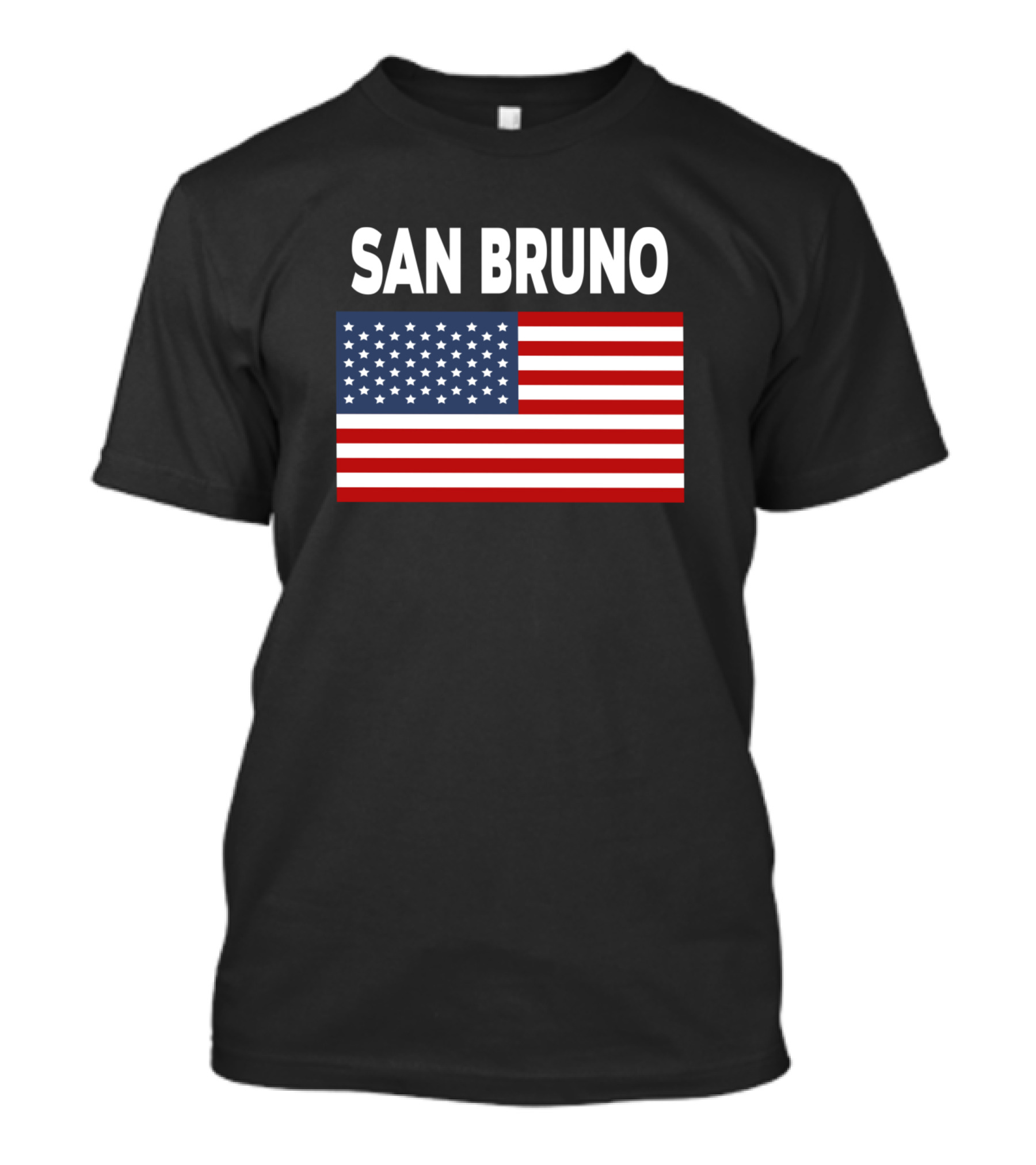 America Flag Basic San Bruno T-Shirt