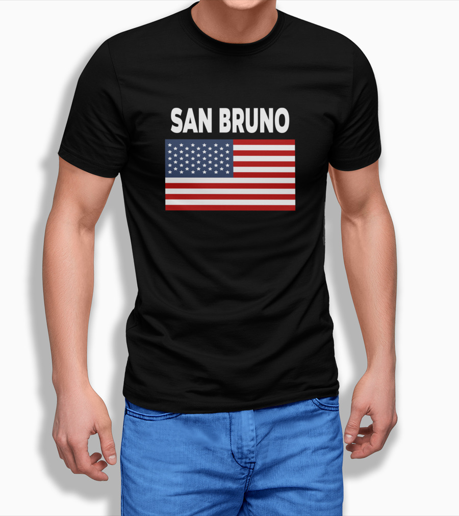 America Flag Basic San Bruno T-Shirt