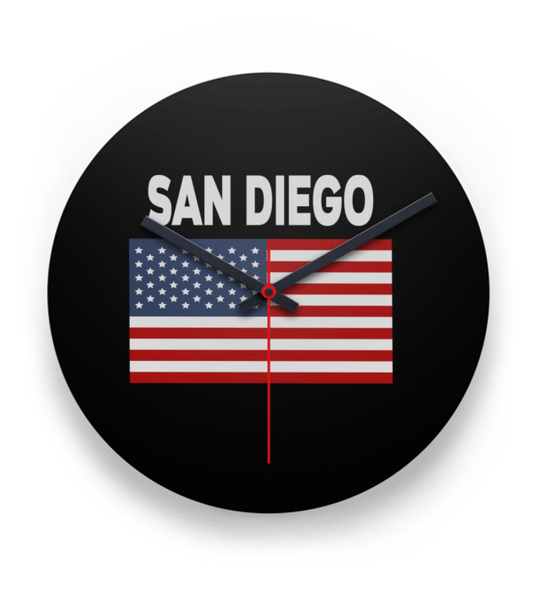 America Flag Basic San Di...Clock America Flag Basic San Di...Clock