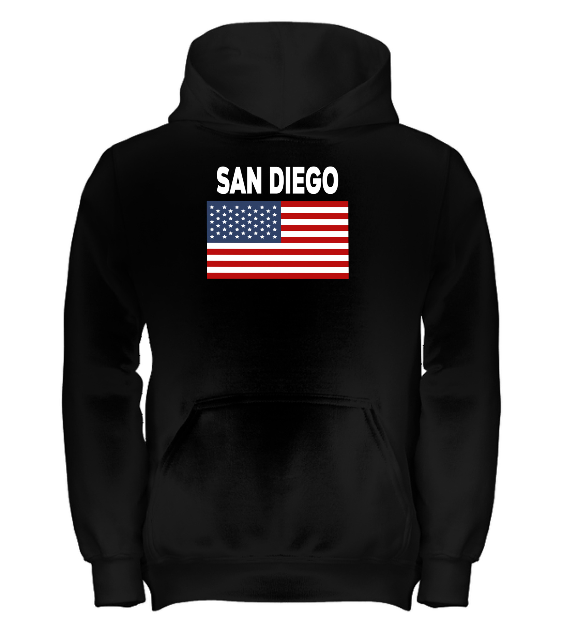 America Flag Basic San Diego Kids Hoodie