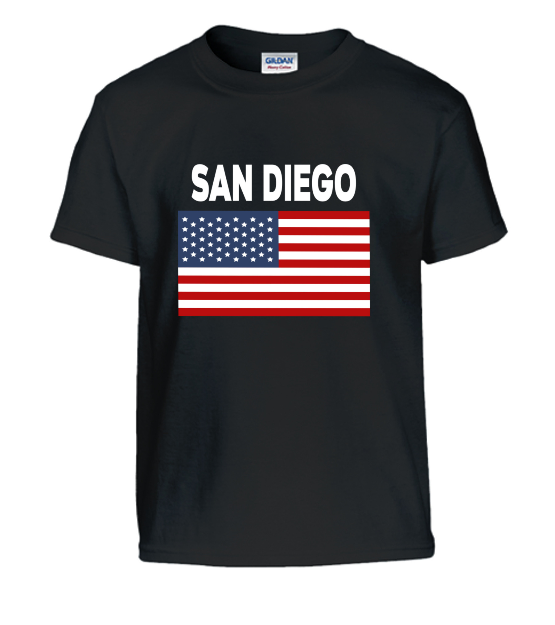 America Flag Basic San Diego Kids T-Shirt