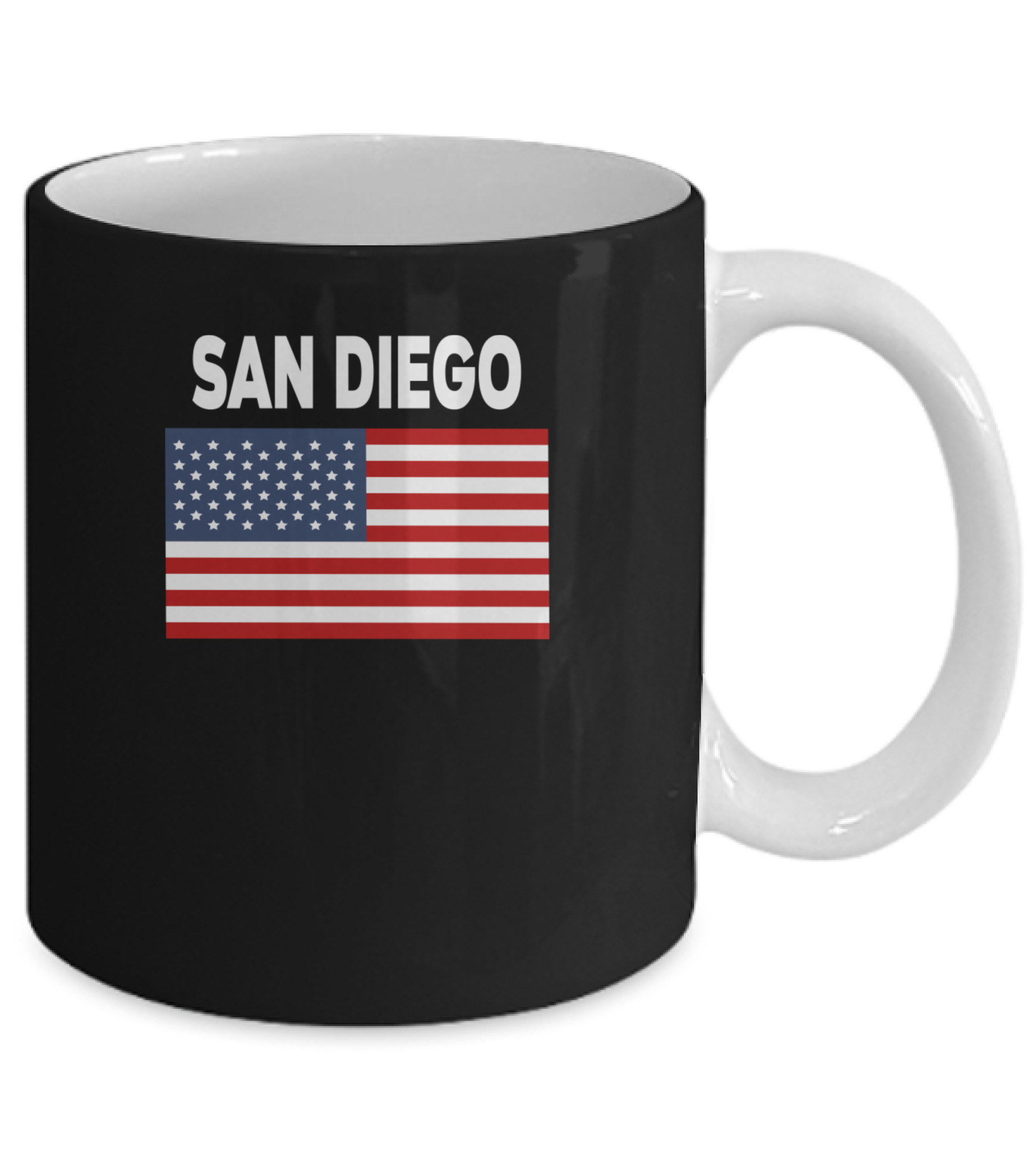 America Flag Basic San Diego Mug