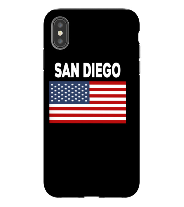 America Flag Basic San Diego iPhone XS Max Case America Flag Basic San Diego iPhone XS Max Case