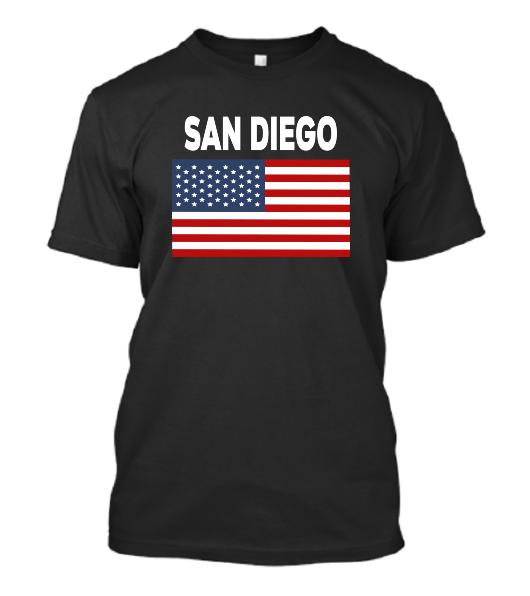 America Flag Basic San Diego T-Shirt