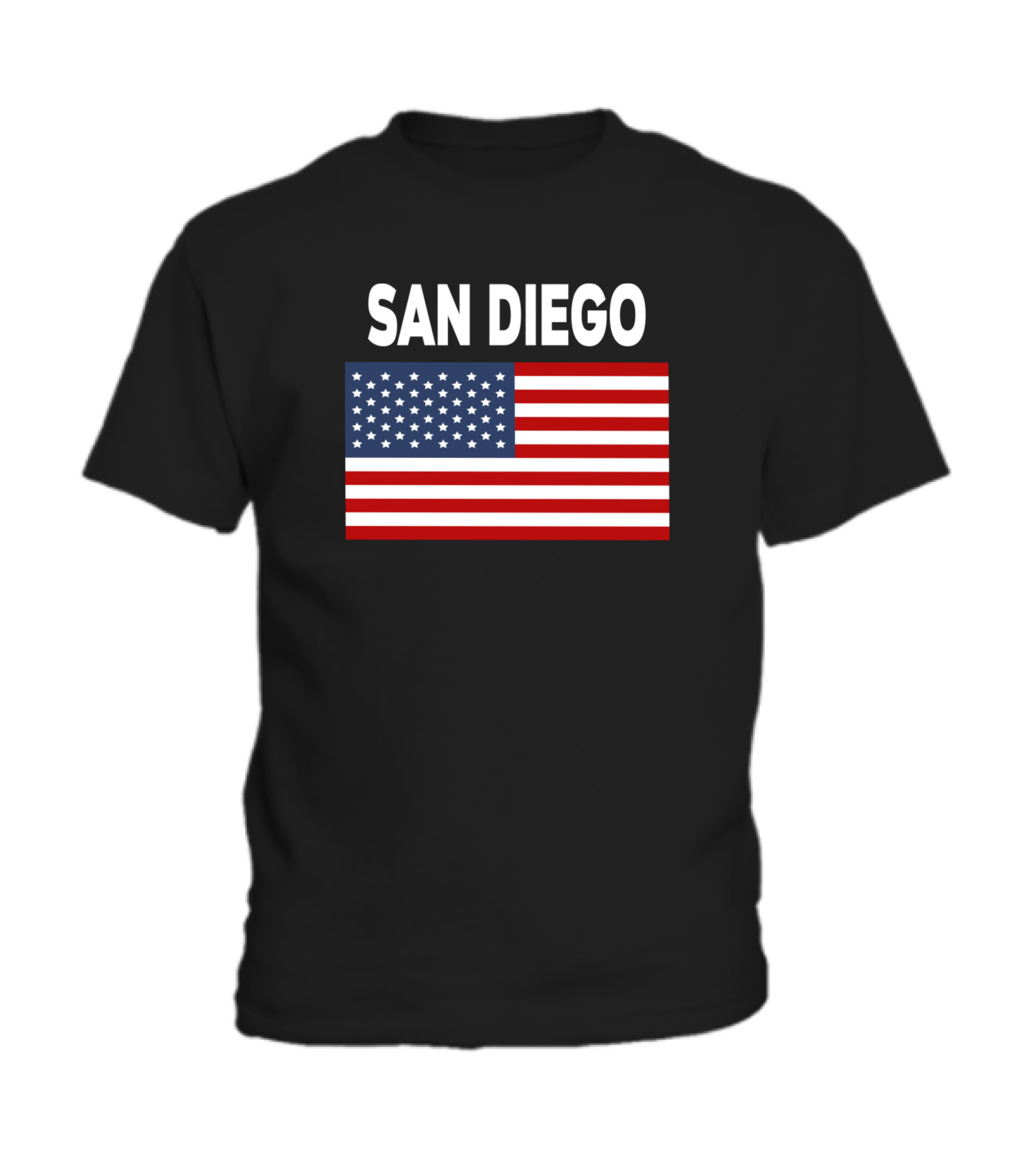 America Flag Basic San Diego Toddler T-Shirt