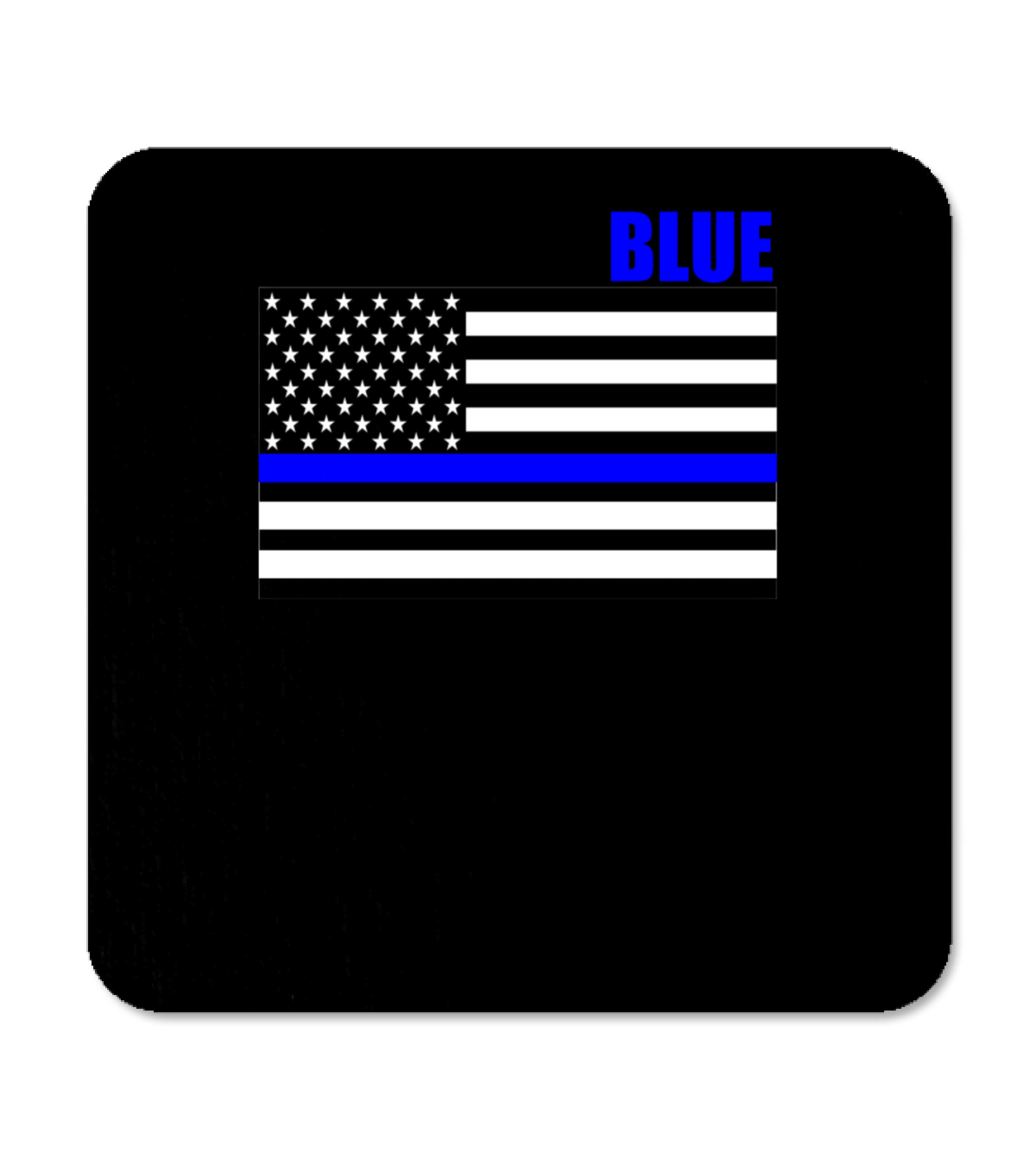 Back The Blue Thin Blue Line Flag Coaster