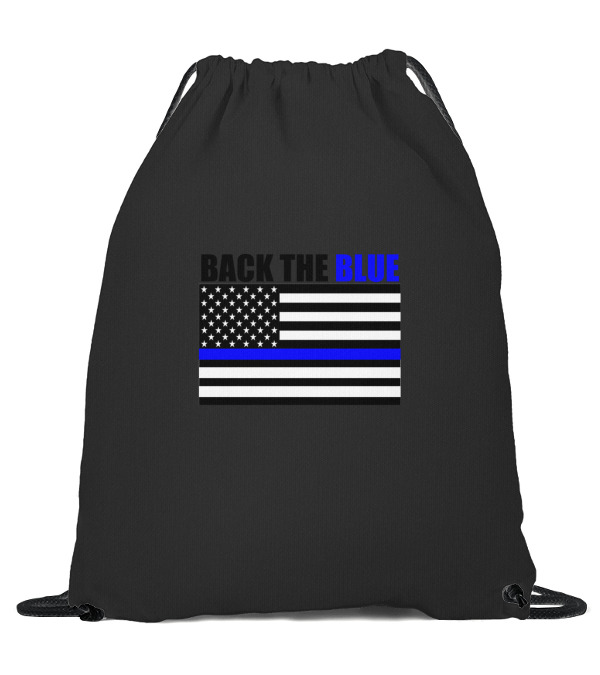 Back The Blue Thin Blue Line Flag Drawstring Bag Back The Blue Thin Blue Line Flag Drawstring Bag
