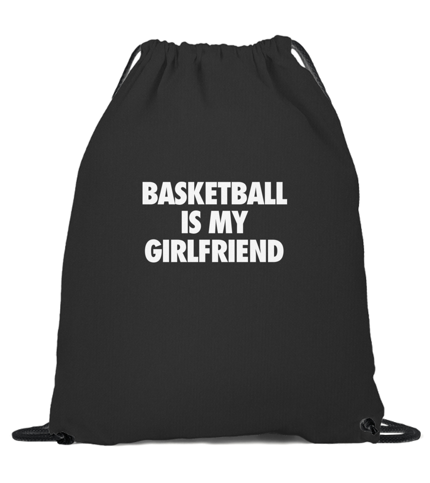 Basketball Is My Girlfriend Drawstring Bag
