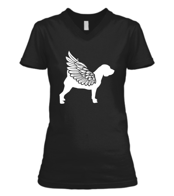 Beagle Dog V-Neck Womens T-Shirt Beagle Dog V-Neck Womens T-Shirt