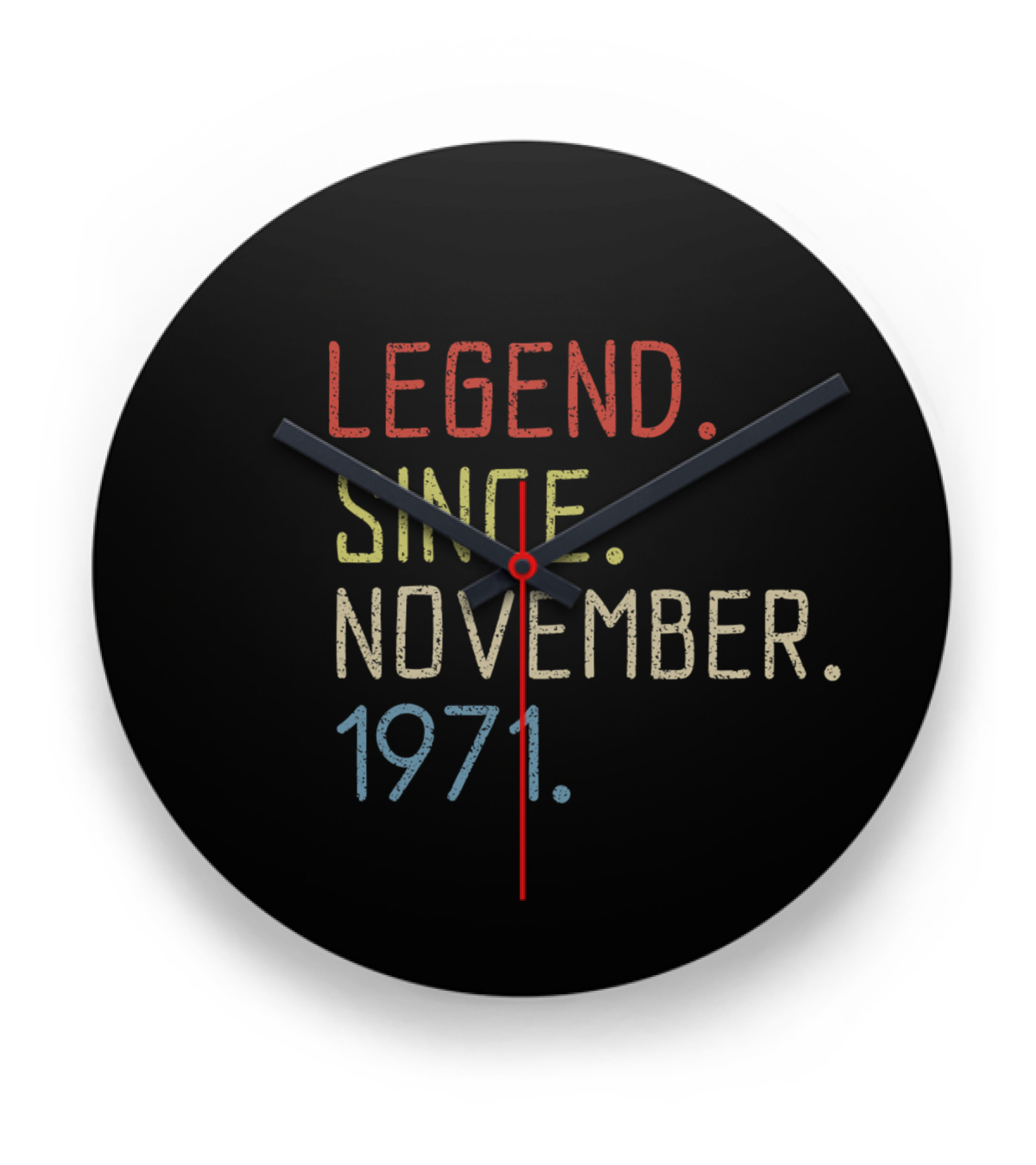 Birthday November 1971 Clock 