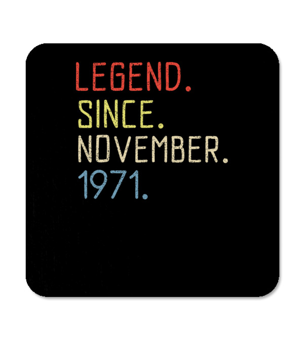 Birthday November 1971 Coaster Birthday November 1971 Coaster
